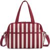 BAGSMART Gym Bag for Women, Duffle Bag for Travel with Wet Pocket, Lightweight Carry on Weekender Duffel, Water Resistant(Peppermint Candy)