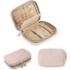 BAGSMART Jewelry Organizer Case Large Travel Jewelry Storage Bag for Necklace, Earrings, Rings, Bracelet, Soft Pink(Soft Pink)