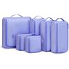 BAGSMART Keep Shape Packing Cubes for Travel, 6 Set Travel Cubes for Packing, Lightweight Suitcase Organizer Bags Set for Travel Essentials(04-Very Peri)