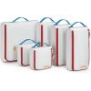 BAGSMART Keep Shape Packing Cubes for Travel, 6 Set Travel Cubes for Packing, Lightweight Suitcase Organizer Bags Set for Travel Essentials(Mondrian)