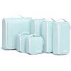 BAGSMART Keep Shape Packing Cubes for Travel, 6 Set Travel Cubes for Packing, Lightweight Suitcase Organizer Bags Set for Travel Essentials(Sky Blue)