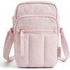 BAGSMART Small Crossbody Bags for Women, Mini Cell Phone Cross body Purses Travel Wallet with RFID Blocking Card Slots(E-pink)