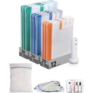 BAGSMART Compression Packing Cubes, 6 Set/4 Set/2 Set Travel Packing Cubes for Carry on Suitcases, Compression Suitcase Organizers Bag Set & Travel Cubes for Luggage, Lightweight Packing Organizers(Brown)