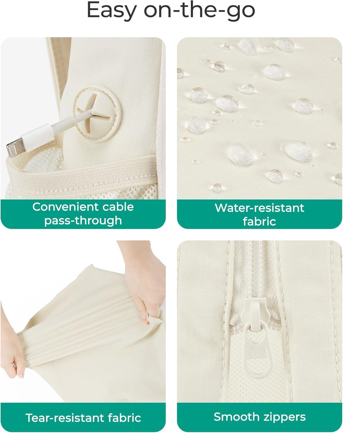 imageBAGSMART Small Crossbody Sling Bag for Men Women Small Sling Backpack Shoulder Bag AntiTheft Chest DaypackBlack