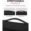 BAGSMART 13-14 inch Laptop Sleeve with Handle, Puffy Padded Case Accessories Bag, MacBook Fitted Air Pro 13.3 14 inch, Computer Dell,HP(With Accessories-Black)