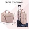 BAGSMART 17.3/15.6 Inch Laptop Bag, Briefcase for Women Computer Messenger Bag Office Travel Business, Black(Pink)