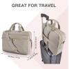 BAGSMART 17.3/15.6 Inch Laptop Bag, Briefcase for Women Computer Messenger Bag Office Travel Business, Black(Warm Gray)