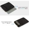Laptop Sleeve,BAGSMART Laptop Cover Compatible with 13-13.3 inch Notebook,MacBook Air,MacBook Pro 14 Inch,Computer,Water Repellent Protective Case with Pocket,Black(Black)