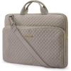 BAGSMART 13-Inch Laptop Sleeve, Black, Polyester(Gray-Shoulder Strap)