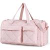 BAGSMART Garment Duffel Bag, Convertible 2-in-1 Puffy Water-Resistant Carry-On with Shoe Compartment (A-Black)(A-Light Pink)