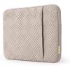 BAGSMART Laptop Sleeve Bag Compatible with MacBook Air/Pro, 13-13.3 inch Notebook, Compatible with MacBook Pro 14 Inch, MacBook Air M2 Sleeve 13 Inch, Repellent Protective Case with Pocket, Pink(Warm Tan)