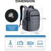 BAGSMART Camera Backpack, Expandable DSLR SLR Camera Bags for Photographers, Photography Travel Backpack with 15.6″ Laptop Compartment, Rain Cover & Tripod Holder, Black(Grey)