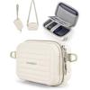 BAGSMART Digital Camera Case, Waterproof & Protective Small Camera Bag with 2 Carrying Ways, Lightweight Camera Sling Bag for Canon PowerShot ELPH 180/190 / Sony DSCW800/DSCW830 – Beige(Beige)