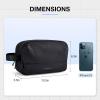 BAGSMART Travel Toiletry Bag for Men, Dopp Kit Water Resistant Shaving Bag for Toiletries Accessories, Black-Medium(Black)