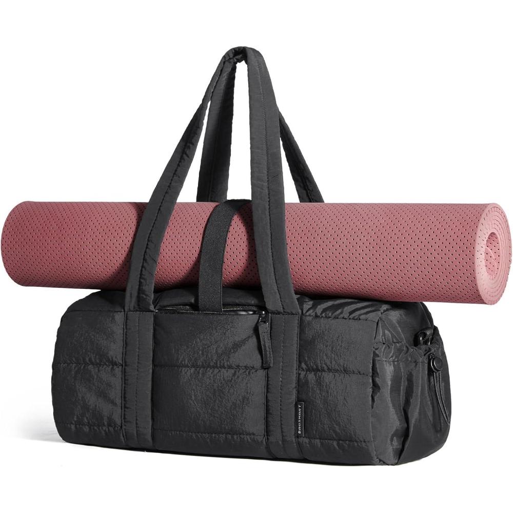 imageBAGSMART Reiki Mini Gym Bag for Women with Detachable Strap Mini Crossbody Bags for Women Dance 5L Small Shoulder Bag98  59  59 inches Sand Brown15LBlack