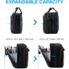 BAGSMART Laptop Bag, 15.6 Inch Briefcase Men, Lockable Computer Bag Work Bag, Water-Repellent Shoulder Messenger Bag Travel Office Business, Black(Black-18.4 Inch)
