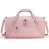 BAGSMART Gym Bag for Women, 36L Small Sports Duffle Bag With Shoe Bag, Lightweight Overnight Weekender Travel Duffel Bag, Water Resistant Workout Sports Bag for Travel – Pink