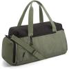 BAGSMART Gym Bags for Men Women, Foldable Travel Duffle Bag, Lightweight Weekender Duffel Bag With Shoe Compartment, Water Resistant Workout Duffle Sports Bag for Travel Yoga, Black(Army Green)