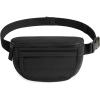 BAGSMART Fanny Packs for Women Cross Body, Lightweight Puffy Belt Bag with Multi Pockets Quilted Purse for Traveling Hiking(Black)